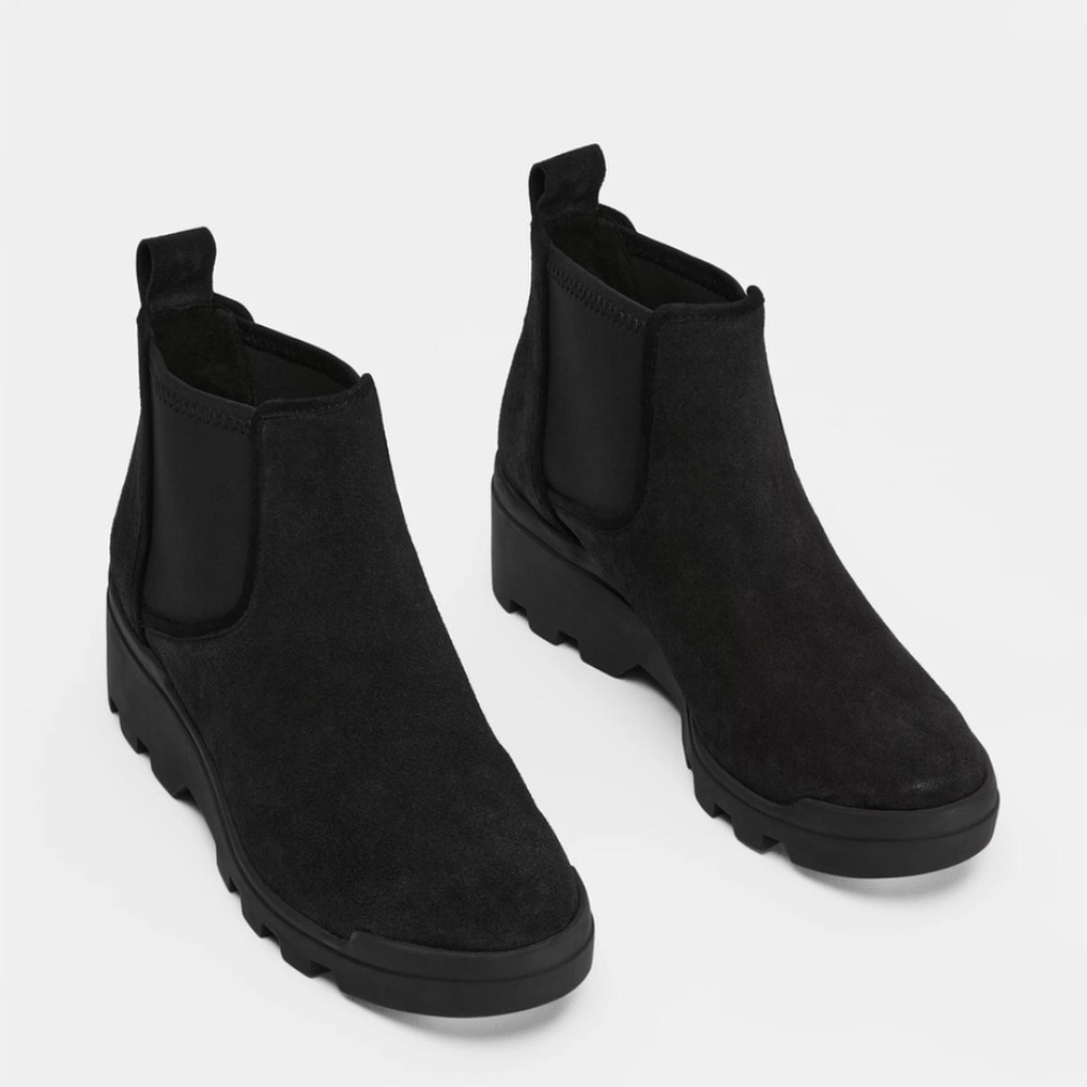Eileen Fisher Waterproof Suede Bootie